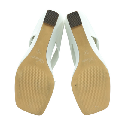 White Wedge Heels