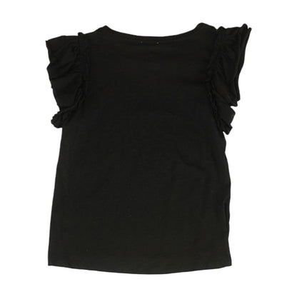 Black Solid Knit Top