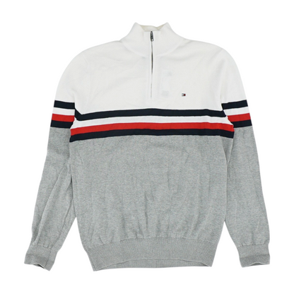 Multi Color Block 1/4 Zip Sweater