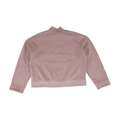 Mauve Solid 1/4 Zip Pullover