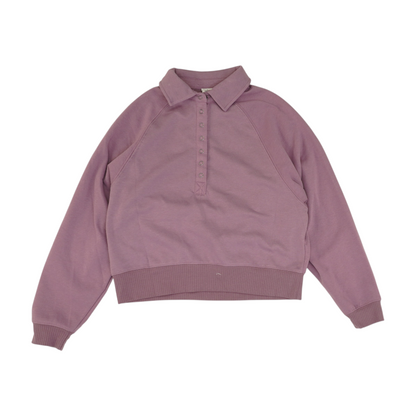 Purple Solid 1/4 Zip Pullover