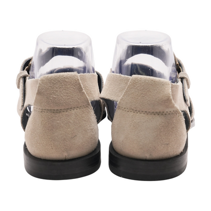 Gray Flat Sandals