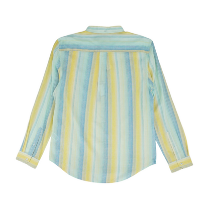 Yellow Striped Long Sleeve Button Down