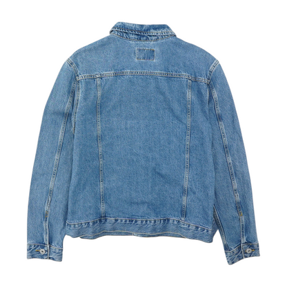 Blue Solid Denim Jacket