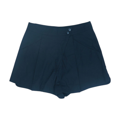 Black Solid Chino Shorts