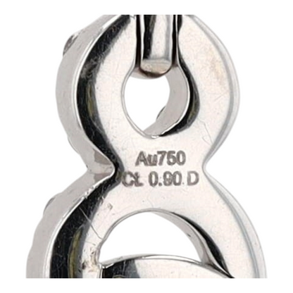 9/10 ctw 18K White Gold Diamond Pendant Necklace