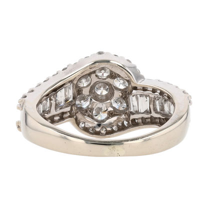 1 1/3 ctw 10K White Gold Diamond Fashion Ring