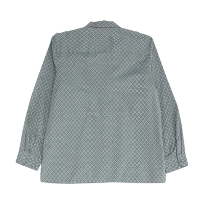 Gray Abstract Button Down