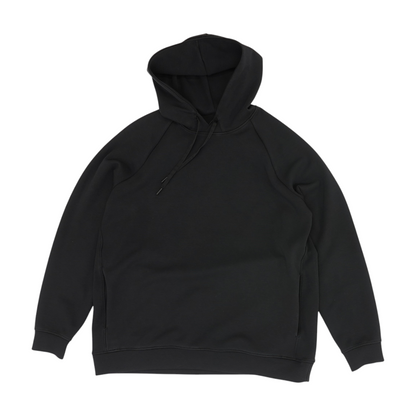 Black Solid Hoodie Pullover