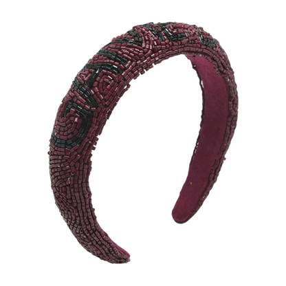 Burgundy Game Day Headband