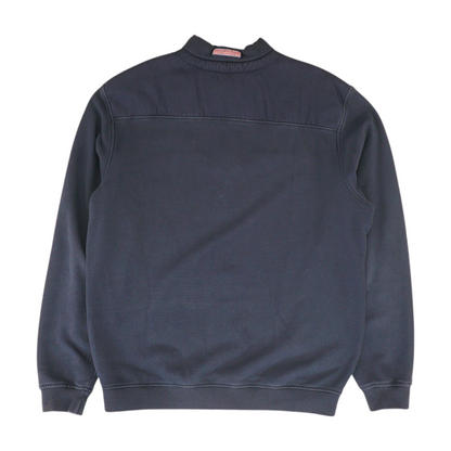 Navy Solid 1/4 Zip Pullover