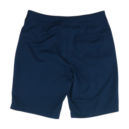 Blue Solid Chino Shorts