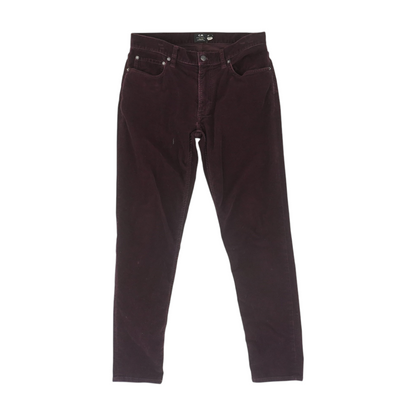 Maroon Straight Pants