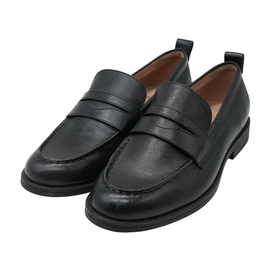 Black Leather Loafer Dress Shoes