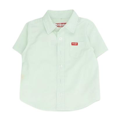Green Short Sleeve Button Down