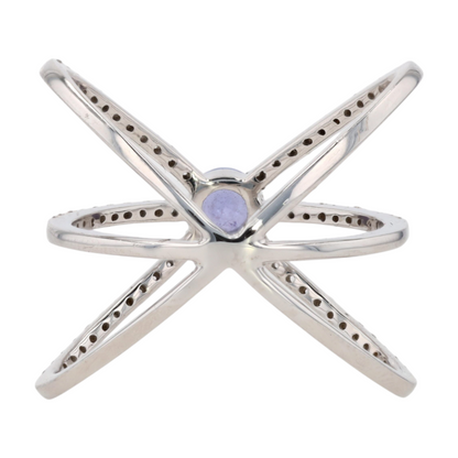Sterling Silver Tanzanite Fashion Ring