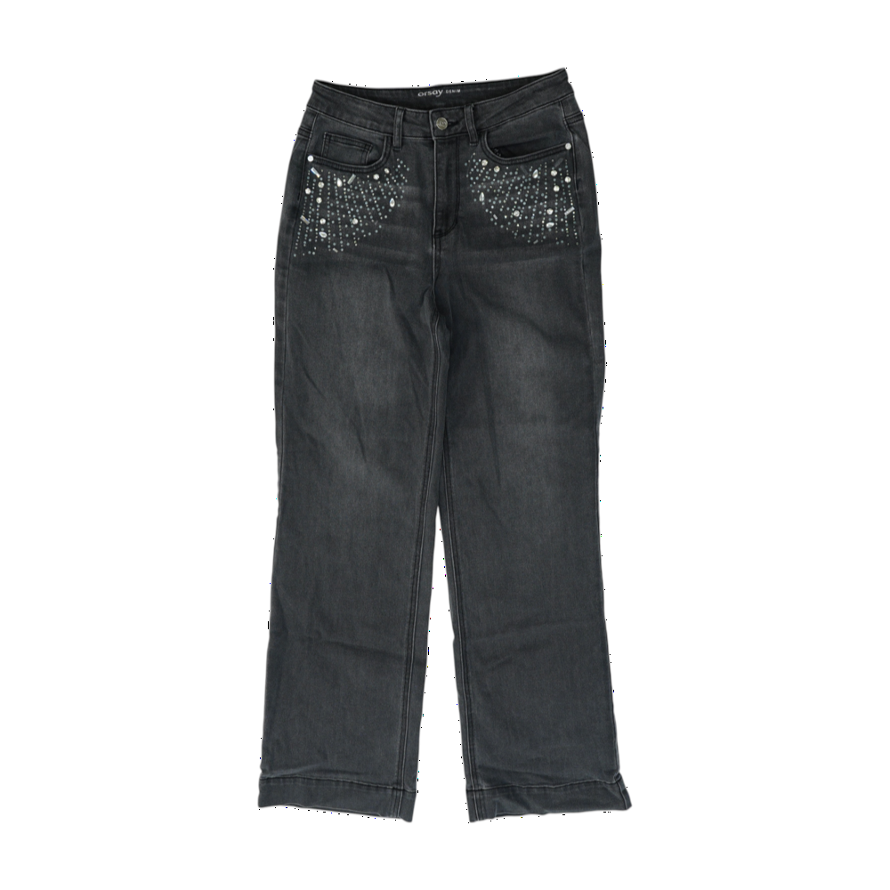 Osray Black Wide Leg Jeans – Image 1