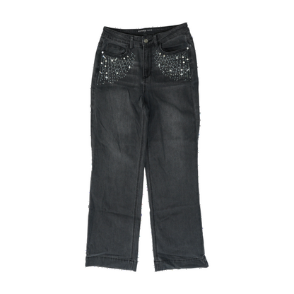 Osray Black Wide Leg Jeans – Image 1