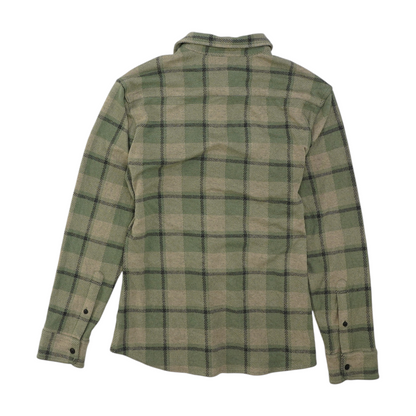 Green Plaid Flannel Button Down