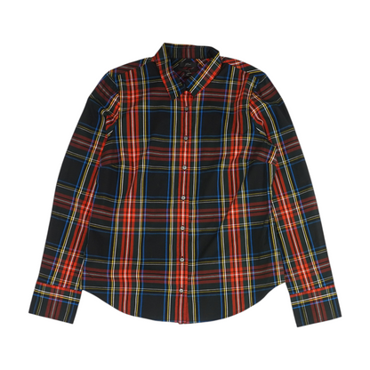 Multi Plaid Button Down