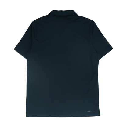 Black Solid Short Sleeve Polo