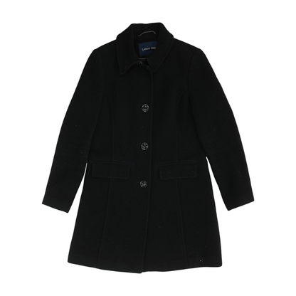 Black Tall Solid Coat