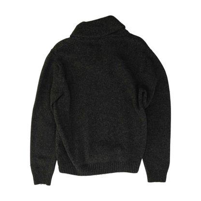 Gray Solid Pullover Sweater