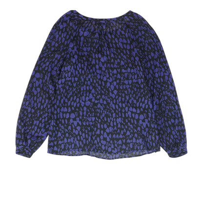 Black Animal Print Blouse