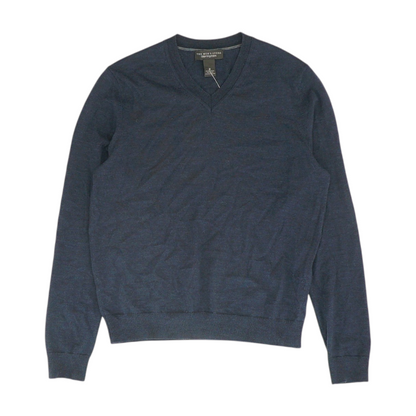 Navy Solid Pullover Sweater