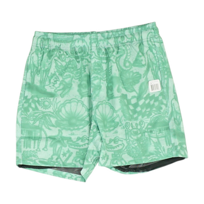 Green Print Swim Bottom