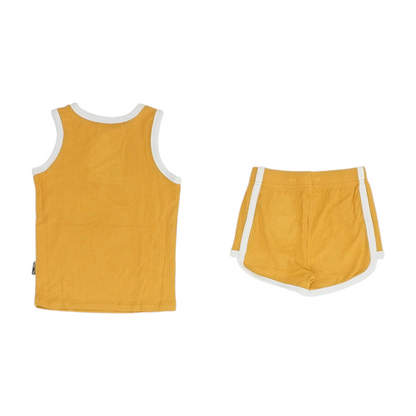 Mustard Sleeveless Set