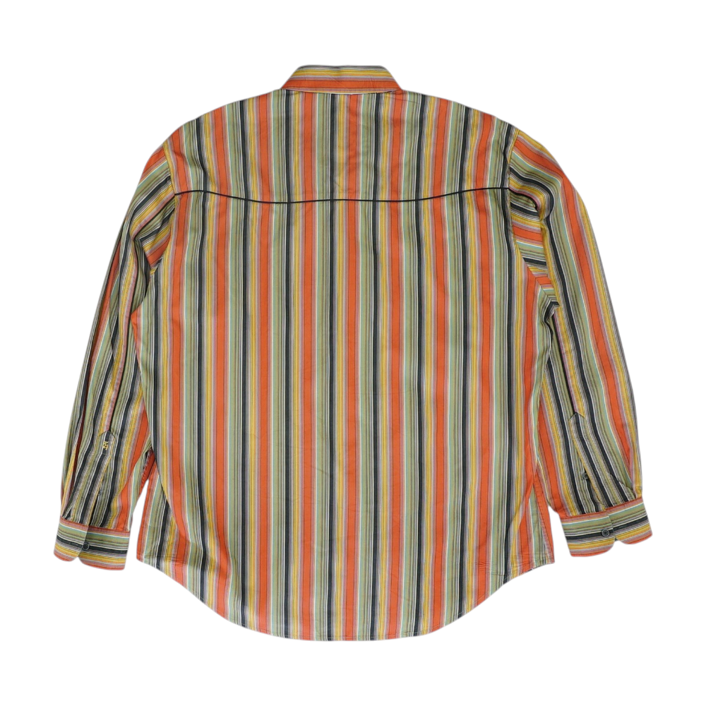 Multi Striped Long Sleeve Button Down