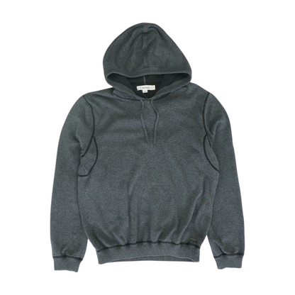 Gray Solid Hoodie Pullover