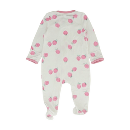 White Graphic One-Piece