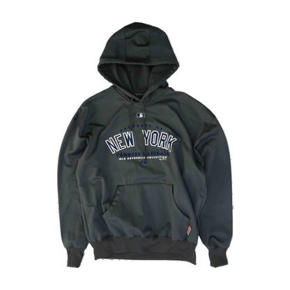 Gray New York Yankees Solid Hoodie Pullover