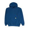 Blue Solid Hoodie Pullover
