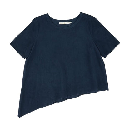 Navy Solid Crewneck T-Shirt