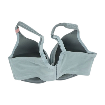 Gray Floral Bra