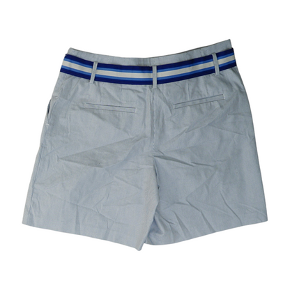 White Striped Chino Shorts