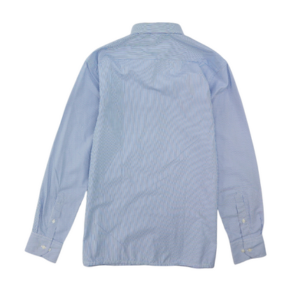 Blue Striped Long Sleeve Button Down