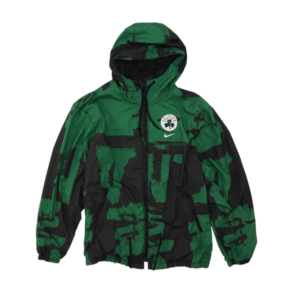 Green Boston Celtics Print Active Jacket