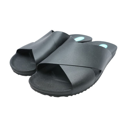 Black Casual Slide Sandals