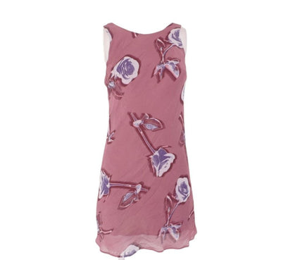 Mauve Floral Mini Dress