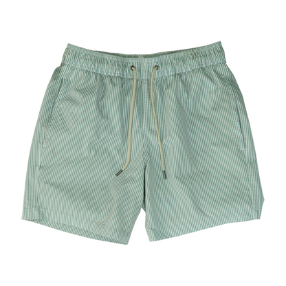 Green Striped Swim Bottom