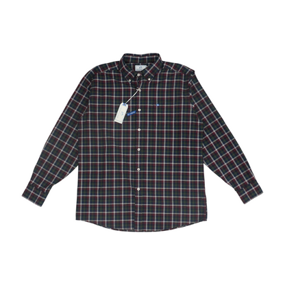 Multi Plaid Long Sleeve Button Down