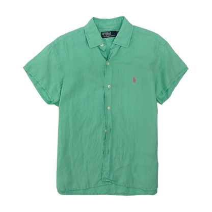 Green Button Down