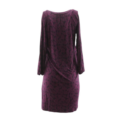 Purple Paisley Midi Dress