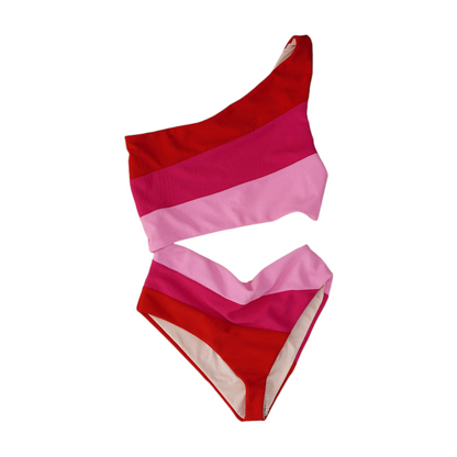 Pink Striped One-Piece