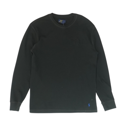 Black Solid Pajama Top