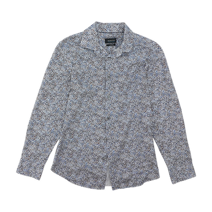 Multi Print Long Sleeve Button Down